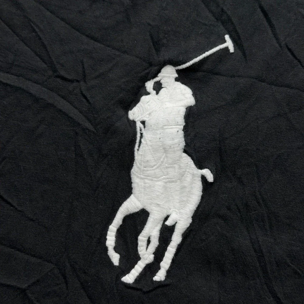Polo Ralph Lauren Mens 2XB Big Pony Embroidered Black T-Shirt Short Sleeve Tee